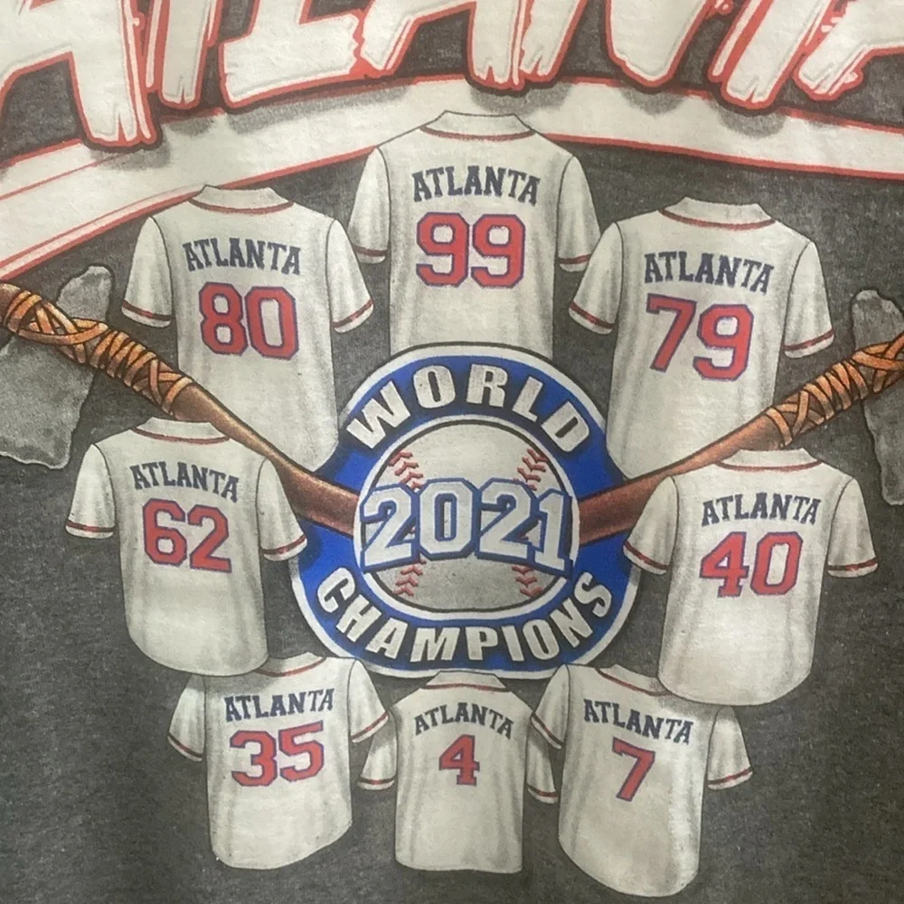 Atlanta Braves 2021 championship tee for size M/L - Picture 3 of 3